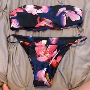 Zaful Floral Bikini set, size small